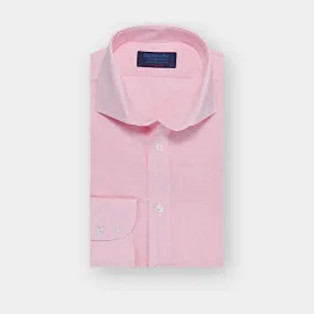 Contemporary Fit, Cutaway Collar, 2 Button Cuff Shirt in Pink Micro Check