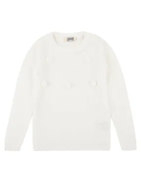 Girls Off White Sweater